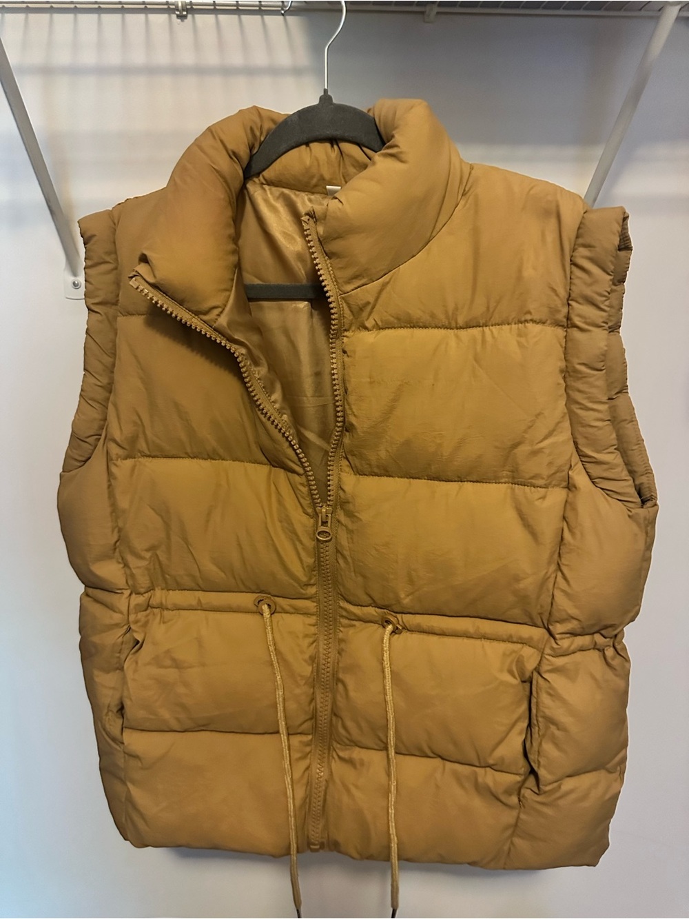 Mustard Quilted Puffer Vest